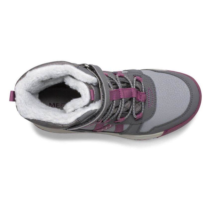 Bottes Merrell Snow Crush 2.0 Waterproof Grise/Rose Enfant | O.H.OCVL